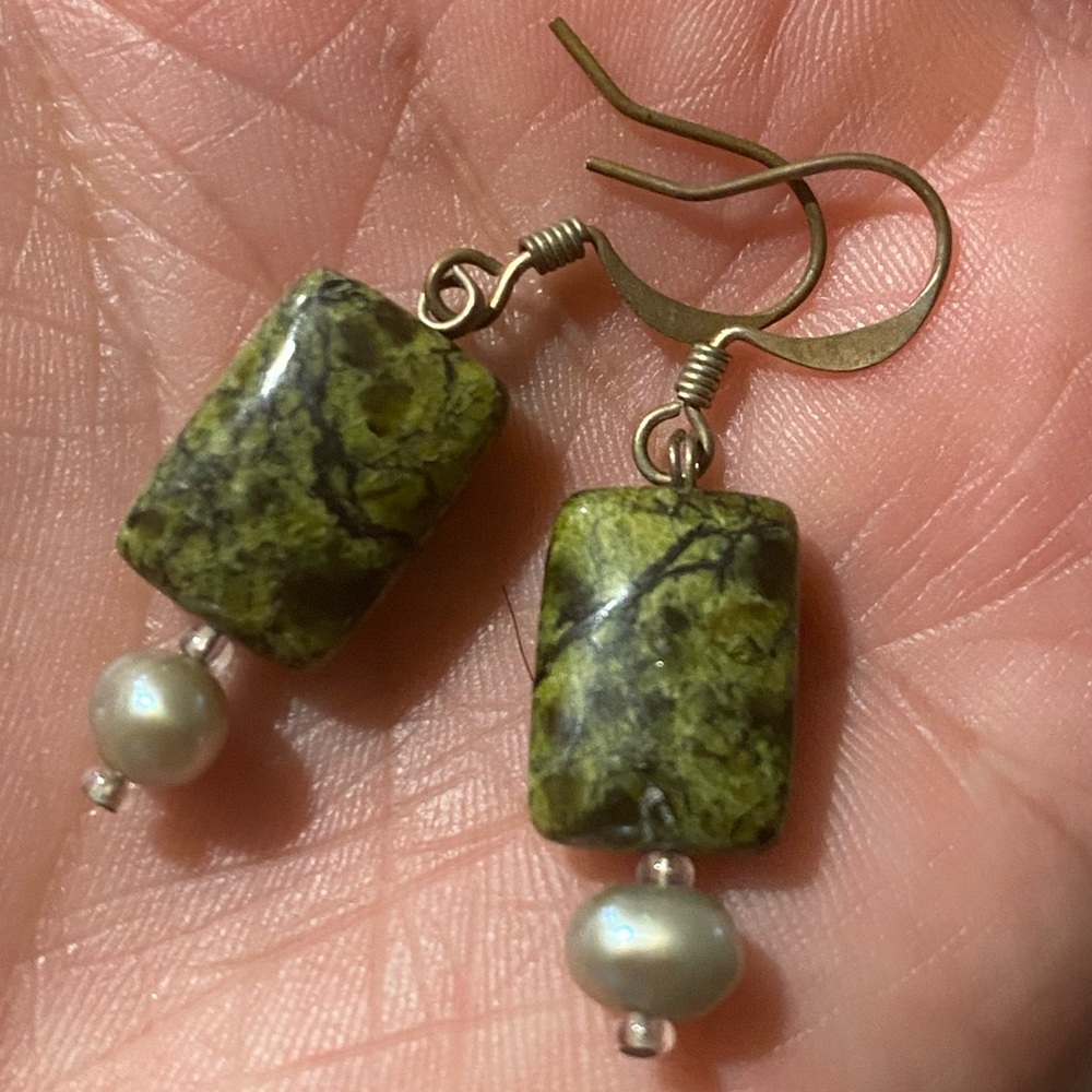 Green Earrings